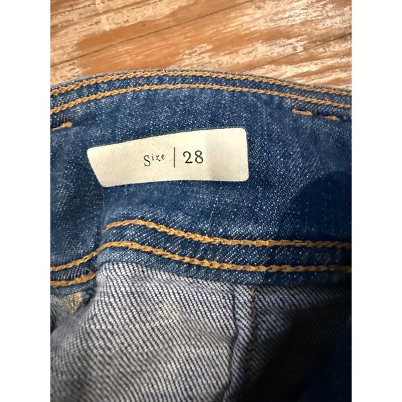 Anthropologie Pilcro High Rise Cropped Flare Denim Jeans  28 - Picture 8 of 10